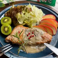 ゴルゴンゾーラピカンテde豚肉＆リンゴソテー|スイーツポテトさん