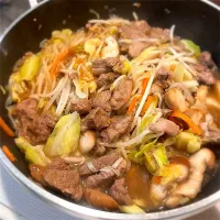 鍋でジンギスカン|Hiro Yanさん