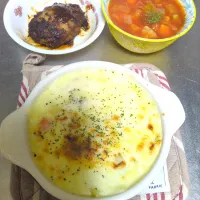 グラタン&ミネストローネ|Riapple🍎さん