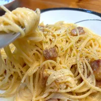 自家製パンチェッタでカルボナーラ| チルさん