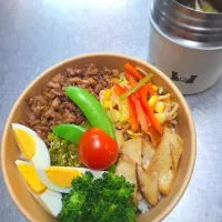 🥦🍅ビビンバ風弁当🥒🥕|ゆきさんさん