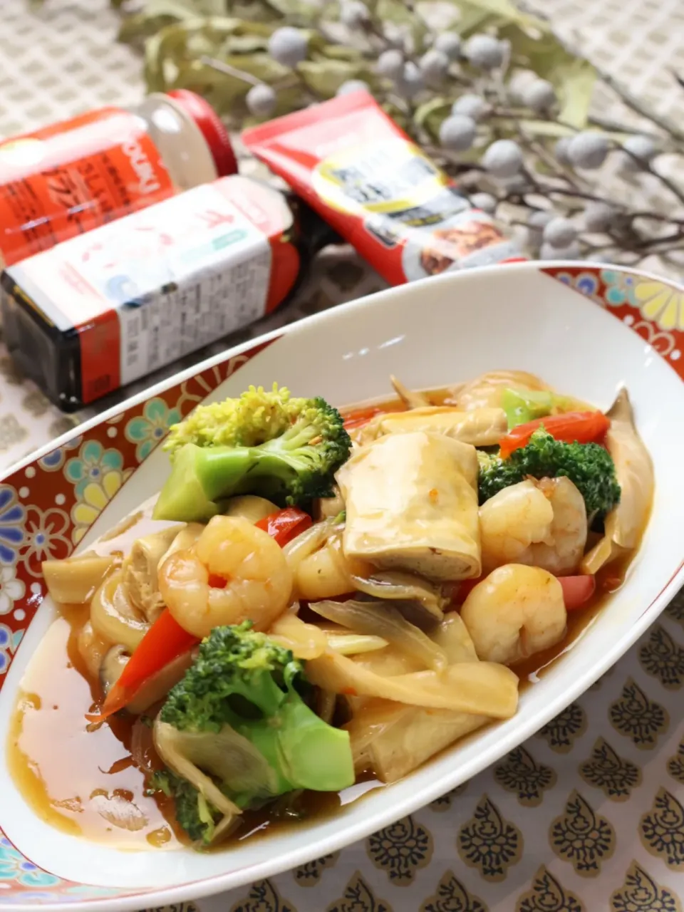 生小巻ゆばと野菜の中華とろみ炒め|めいめいさん