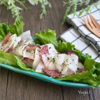 かぶとサラミのサラダ