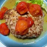 酒蒸しハンバーグ