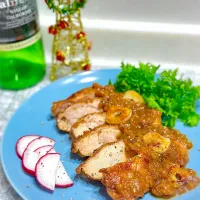 チキンステーキ✨絶品柿ソース😋|ひろりんさん