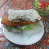 白身魚フライのサンド