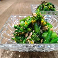 アスパラ菜のツナ塩昆布和え| 古尾谷りかこさん