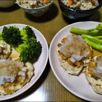 鶏むね肉の和風ハンバーグ