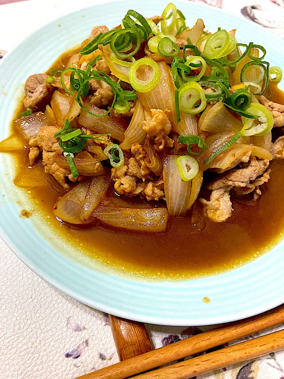 豚肉と玉ネギの柚子胡椒焼き|単身赴任のっちさん