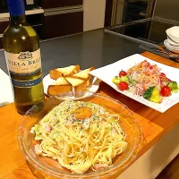 A2牛乳でカルボナーラ|_emi_48.0517さん