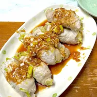 キャベツの肉巻き＆シチュードリア|アッキーさん