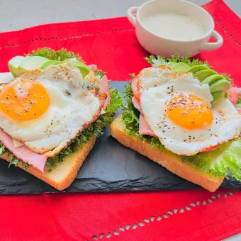 Snapdishの人気料理写真:「オープンサンド」