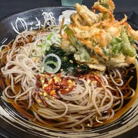 小柱と春菊のかき揚げそば|buhizouさん