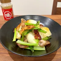 かぶと豚こまのあじまる炒め|りさこさん