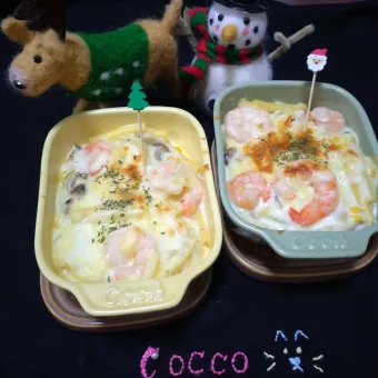 Snapdishの人気料理写真:エビマカロニグラタン✨