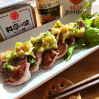 豚ヒレのネギ味噌タレ|ナオミさん