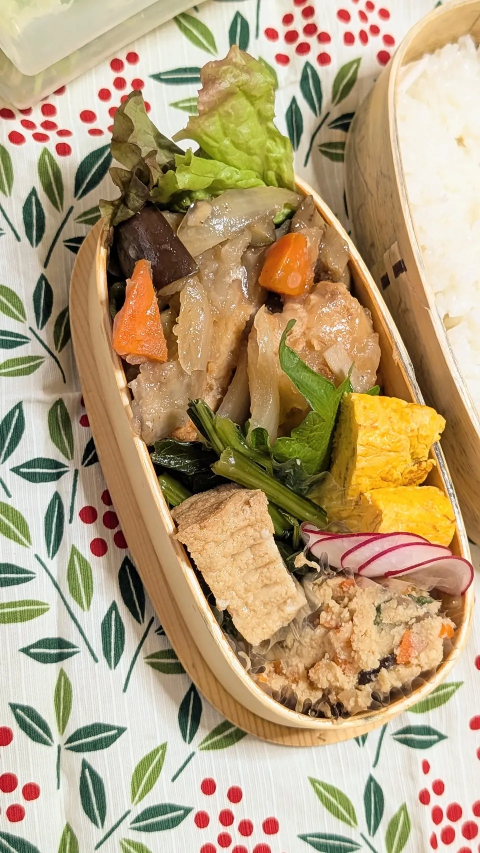 本日のお弁当〜鶏胸肉の甘酢炒め弁当|f.1125beさん