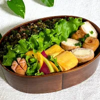 ＊0139. 絹揚げの肉巻き＆大根葉ふりかけ🥬娘ちゃんの高校生弁当🍱＊|＊抹茶＊さん