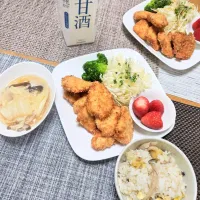 『チキンカツと冷凍栗で栗ご飯』|seri-chanさん