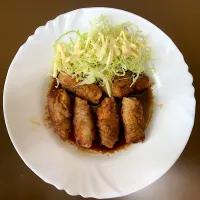 HOME 豚肉ちくわ巻き| ばーさんさん