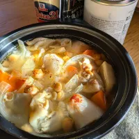 ひよこ豆入り鶏出汁スープ|tomtomverdeさん