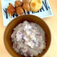 胚芽米とあずきのお粥|きょうさん