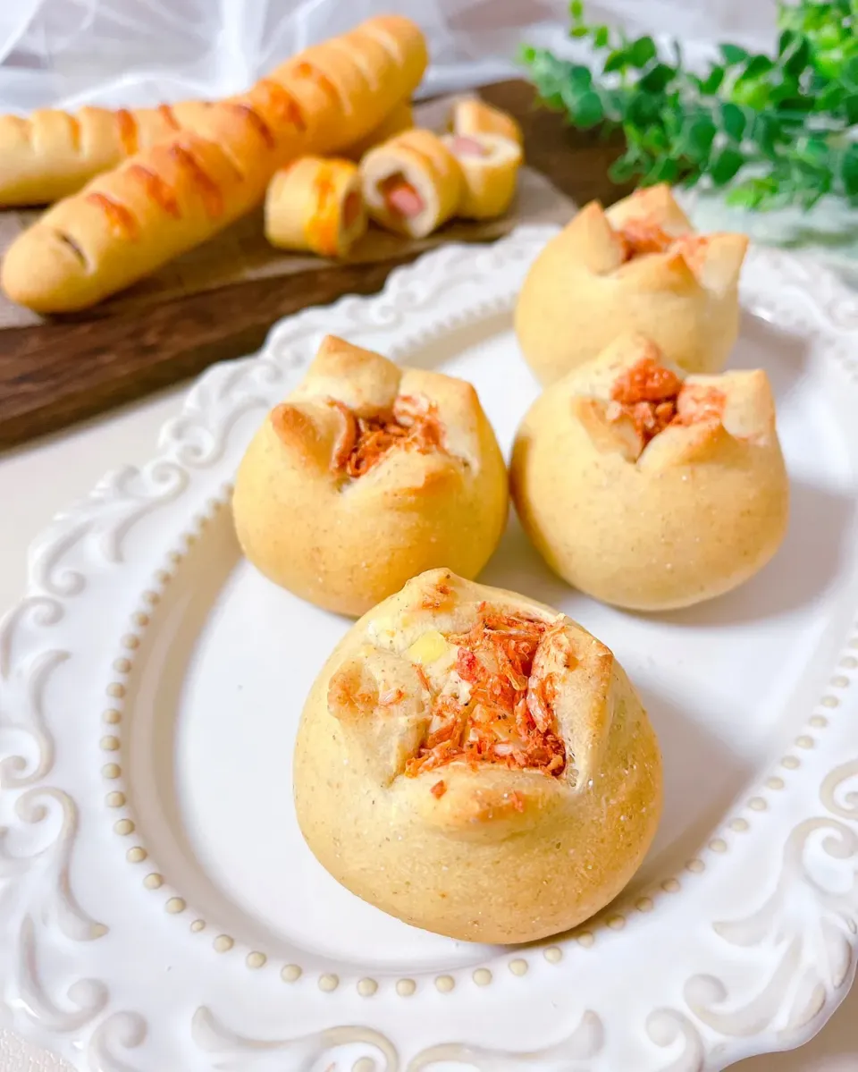 桜海老チーズとロングソーセージパン|mai＊さん