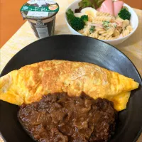 ☆オムハヤシ　☆マカロニサラダ　☆コーヒーデリー|chikakoさん