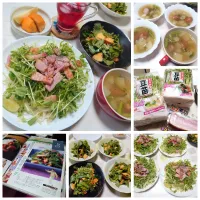 豆苗サラダうどん|うたかた。さん