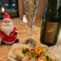 海老とはんぺんのライスペーパー焼き　シラチャー(レッド)とマヨネーズソース|izunさん