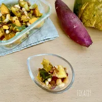 あと1品の かぼちゃとさつまいものコブサラダ