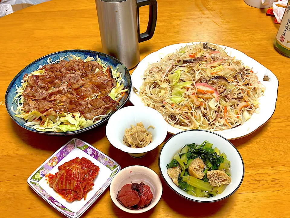 うさぎかヤギか羊になれそうな独り晩酌＆晩御飯|🐈⸒⸒⸒⸒つるのダンス🐈🐾さん