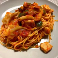 マグロとキャベツのトマトスパゲッティ|Sakikoさん