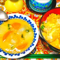 他人丼。自家製シチュー。|りささん