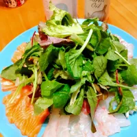 サーモンと鯛のカルパッチョ|めぐさん