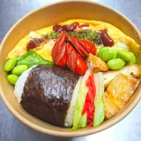 🍱オムそば弁当🍱