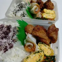 ほうれん草炒め唐揚げ弁当|yayoi.Kさん