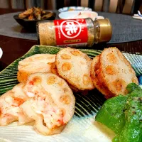 12/19 蓮根の海老挟み揚げ💗|あーるさん