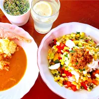 スプーンサラダとスープカレー💪| HAMI69さん