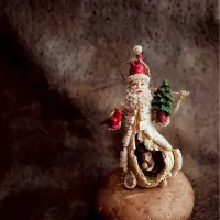 サンタとリスとポートベロマッシュルーム|sophia.kamさん