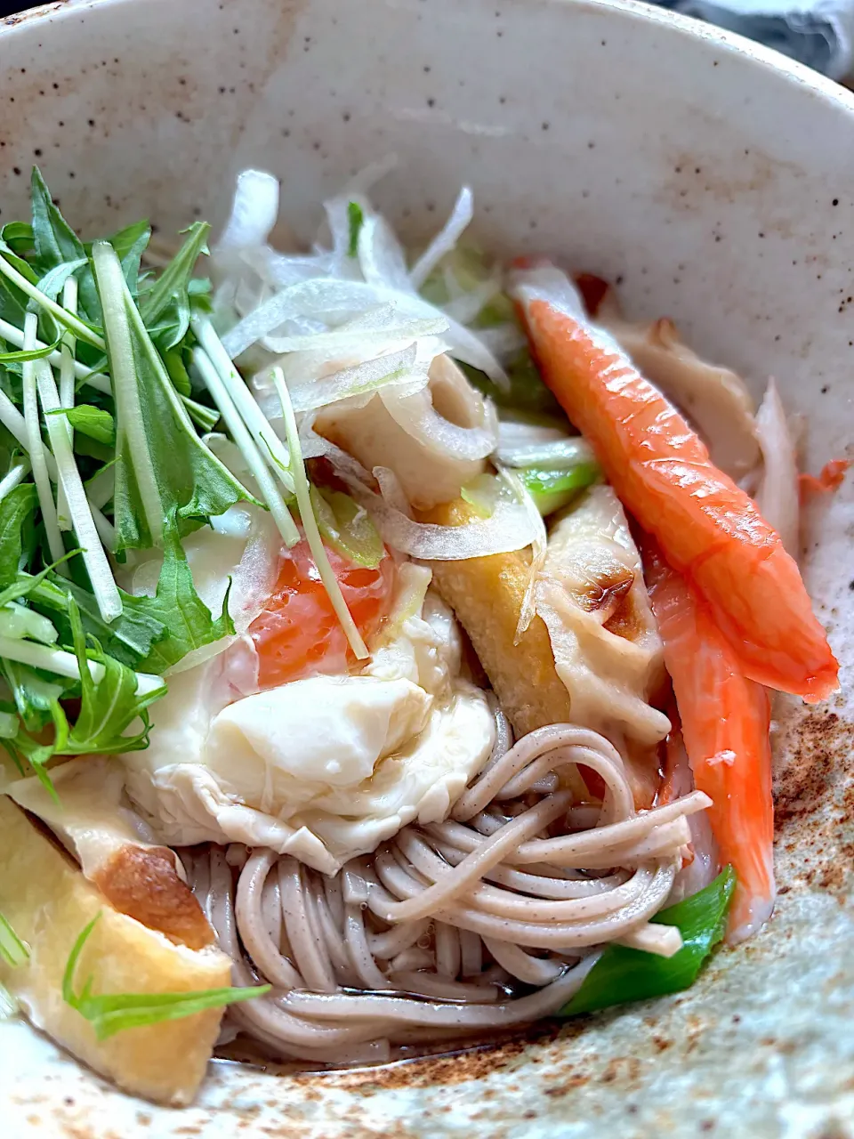 ランチは具沢山蕎麦〜😋✨💕|てるみさん
