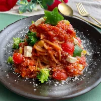 トマトソースnoツリーパスタ