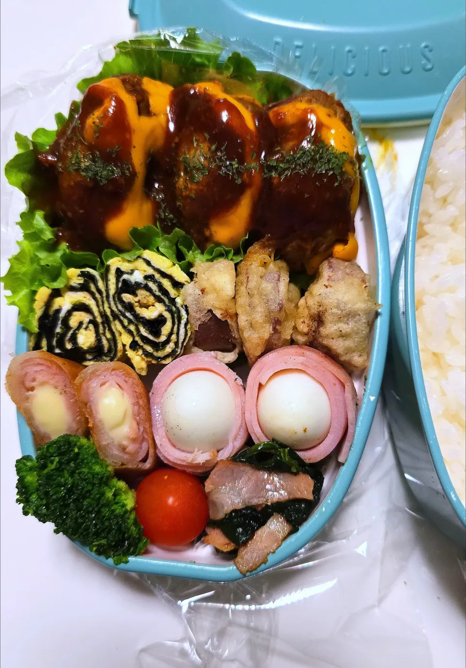 🍱チーズ煮込みハンバーグ弁当🍱|みみさん