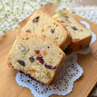 米粉とドライフルーツ入りパウンドケーキ♡|ちょこさん