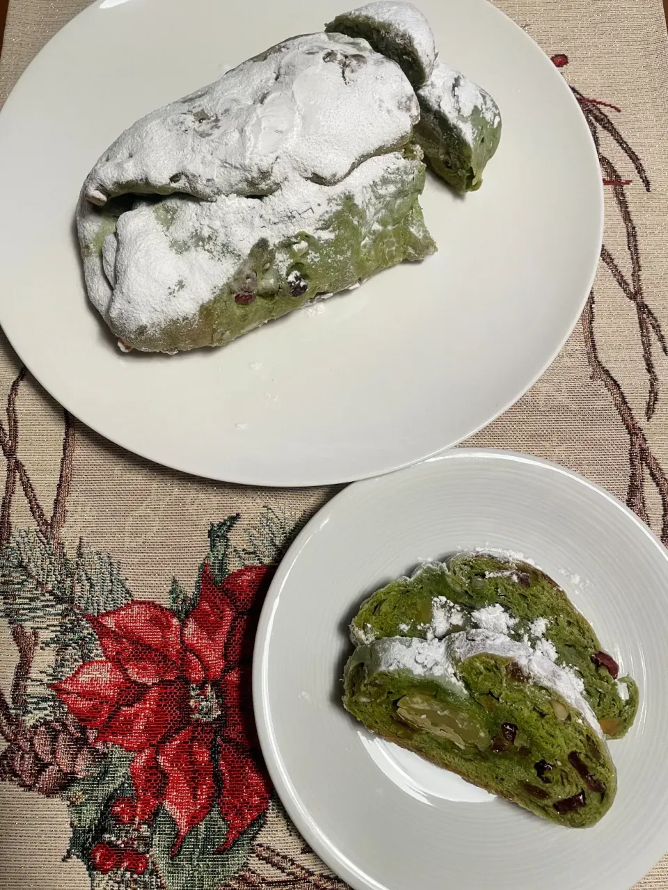 抹茶シュトーレン風焼きました|めんちゃんさん