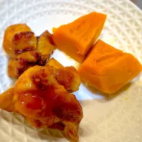 鶏の照り焼きとかぼちゃ|ももみさん