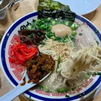 替え玉後のネギキクラゲ味玉バリカタ　　　　　田中商店|Takeshi  Nagakiさん