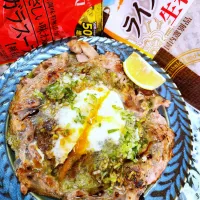 🔷長葱消費❗🐖豚こまと🐣とろりん卵のライペねぎ焼き🔷|@きなこさん