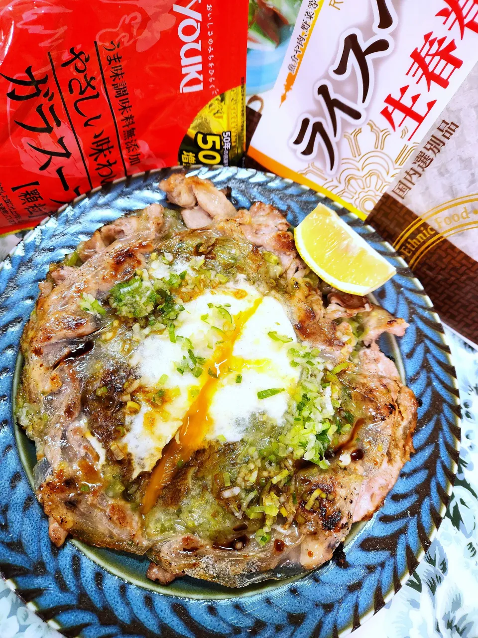 🔷長葱消費❗🐖豚こまと🐣とろりん卵のライペねぎ焼き🔷|@きなこさん