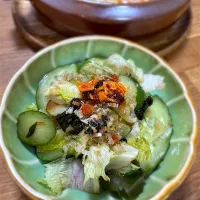 きゅうりとワカメの酢の物風|morimi32さん